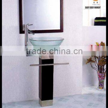 Classic glass bathroom vanity unit YL-6006