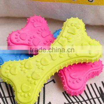 Cookie Shaped Rubber Squeaky Pet Dog Chew Toy