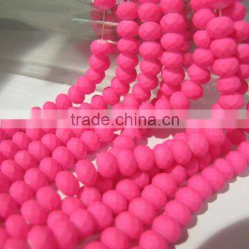 8mm Sales of neon color glass rondelle dzi bead BZ006