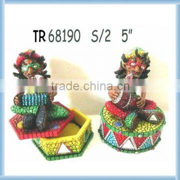 Rasta Ashtray with mosaic design