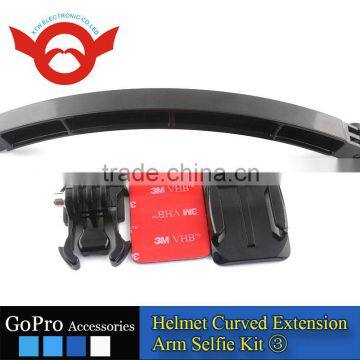 The Arm with Mount for Helmet, with 3M sticker & screws. For GoPro Hero3+/3/2/1