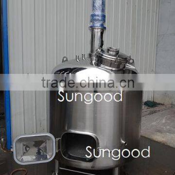 Sungood 5bbl/7bbl/10bbl/15bbl/20bbl/30bbl Steam Heating Mash Lauter tun with VSD Mixer/Rakes/Plow