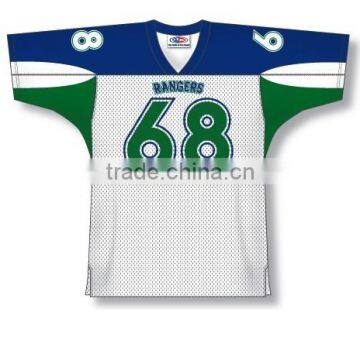 Polyester Spandex Custom Sublimated Rangers American Football Jersey/Shirt
