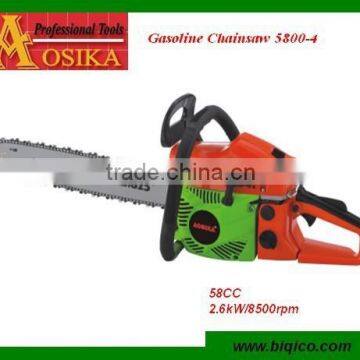 2014 Best Selling Model 58cc German chainsaw with 20" Blade and chain CE Approved HS code 8467810000