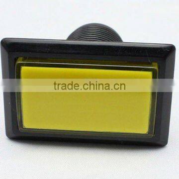 50.5*33 rectangle yellow plastic push button switch electric DJMAX pushbutton switch with lamp