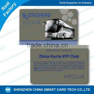 cr80 glossy printed pet plastic card