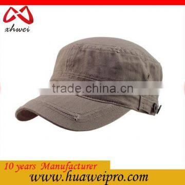 Pure Color Simple Trendy and Retro Military Army Cap Unisex Bulk Military Hat photo-4