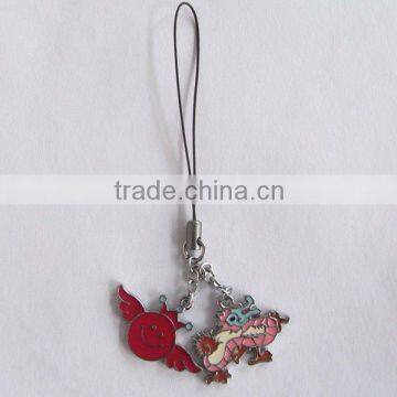 2012 zinc alloy enamel pendant fashion cell phone charm