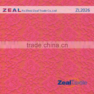 New design women garments raschel lace fabric