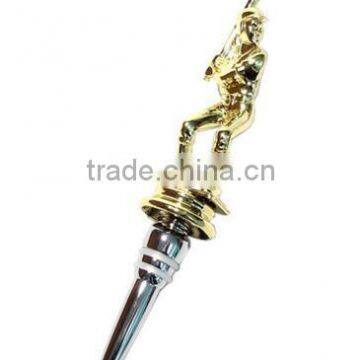 Wine stopper aluminum alloy elegant wine Wine storage bottle stopper with crikect man top