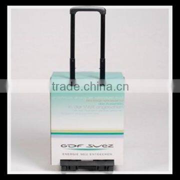 OEM recycable foldable cardboard trolley box