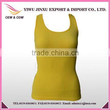 YiWu Manufacturer Design Hot Sale Women Tank Top with Mesh