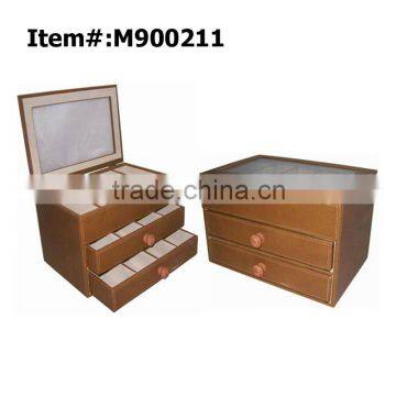 Custom Made Leather Large Makeup Organizer