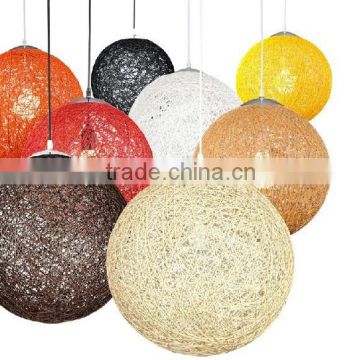 Grass Cane Material Hanging Light for Decorative Lighting