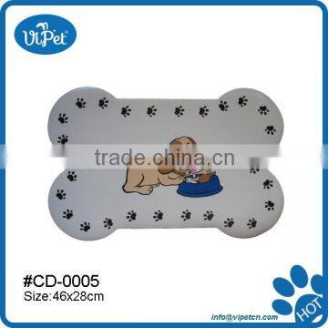 Bone shape dog food mat