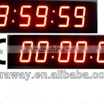 Led countup/countdown digital timer clock,outdoor sports digital timer clock,stopwatch timer,office clock,school clock