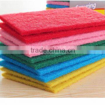 Non-scratch scouring pad,colorful dish washing scouring pad sponge                        
                                                Quality Choice