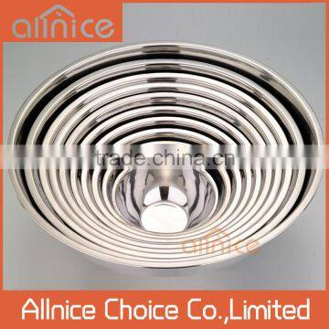 15-45cm different size multi usage kitchen ware house ware stainless steel basin/stainless steel mixing bowl