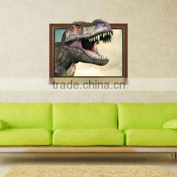 Dinosaur Runs Out 3D Art Wall Sticker Decor Decal