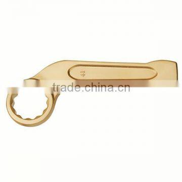 Non sparking tools aluminum bronze bent ring end slogging spanner