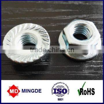 M6 Flange Nut Steel Zinc Plated