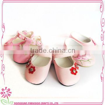 Fashion factory OEM 18 doll shoes handmade