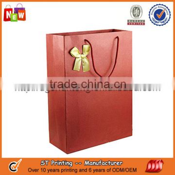 2015 red color paper bag