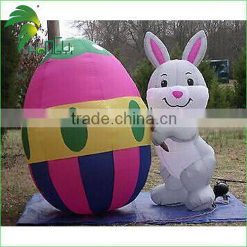 inflatable bunny egg for happy easter , inflatable cartoon toy