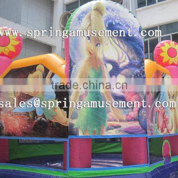 Latest hot sale Flower Fairy inflatable bouncer, inflatable jumping castle, inflatable bouncy SP-PP050