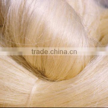 Good quality brown color 100% natural sisal fibers/ bleached sisal fibers