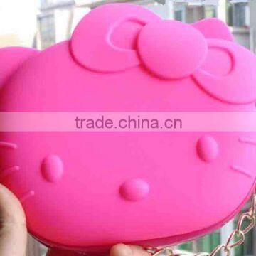 New Arrival Hello Kitty Silicone Single Long Strap Shoulder Bag For Girs photo-2