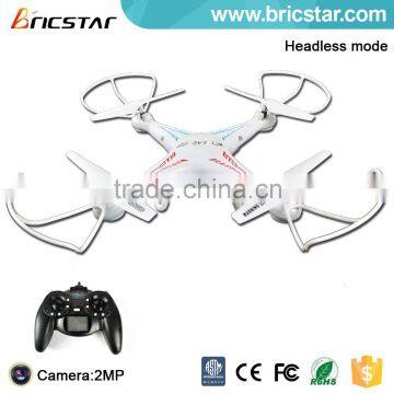 2.4G 4CH headless mode flycam drone cheap toys shantou with 2MP camera.