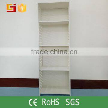 High Quality 4 Shelves Tall Standing Wood Bookcase Ladder