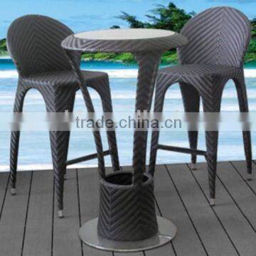 high quality rattan bar chair & table /outdoor rattan bar set