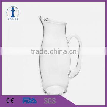 Trust wholesale custom Glassware manufacturer H30 milk pitcher Hand made