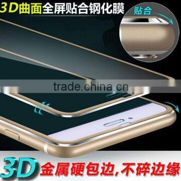 NEW Arriving 3D Metal EdgeTempered Glass Screen Protector for Iphone 6/6plus