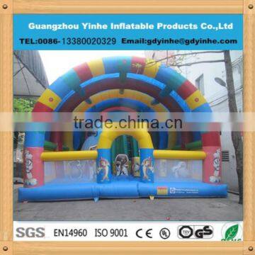 2015 yh-FC106 new design 0.55mm pvc giant inflatable Madagascar amusement park