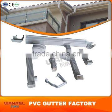 Plastic materials Wanael anti-fading Africa PVC Gutter System, Guttering Price Per Meter