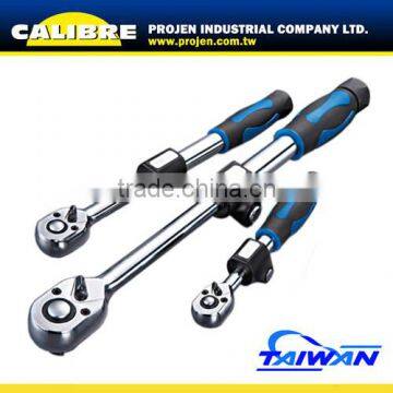 CALIBRE 1/2" Dr Mini Head Push Type Telescopic Ratchet / Extending Ratchet