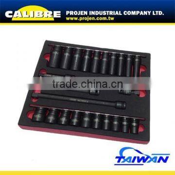 CALIBRE CR/MO 1/2"Dr 24pc Impact Socket Set