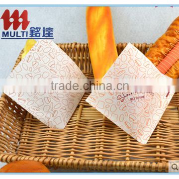 Logo Printed Promotional Fast Food Greaseproof Paper Bags