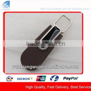 CD8246 Custom Made Metal Zipper Pulls Leather for Bags