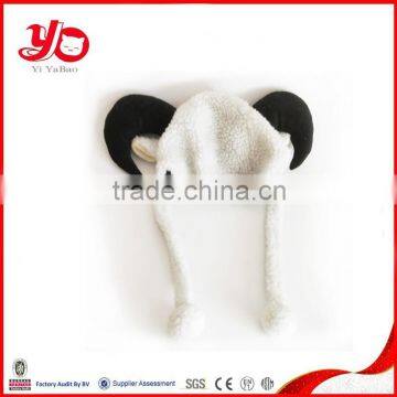 2015 Wholesale Soft Baby Warm sheep Hat , Cute Plush Animal sheep Hat