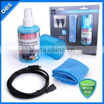 High Speed HDMI cable LCD screen cleaning kit (model no.:4017)