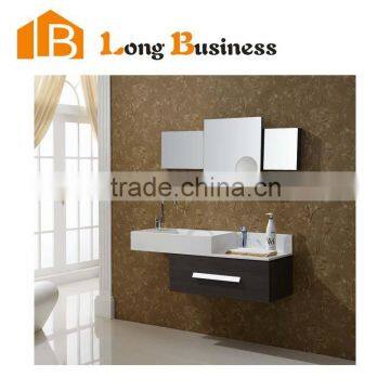 LB-JL2171 Particle board bathroom cabinets bathroom cabinet products with brown melamine