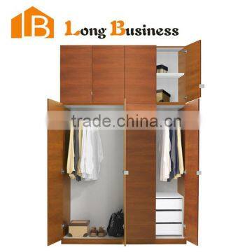 LB-DD3159 Manufacturer cheap wood veneer sliding door bedroom wardrobes