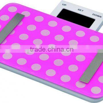 Future life mini body fat scale, mini electronic bathroom scale, push-pull LCD display box lovely scale