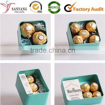 Chocolate Metal Tin Packing Box for Couples Lover Gift / Valentine's Gift Packing Box