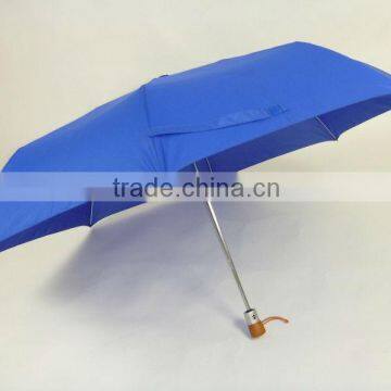 27" Auto Open and Close Aluminum Blue Big Customized Folding Golf Umbrella