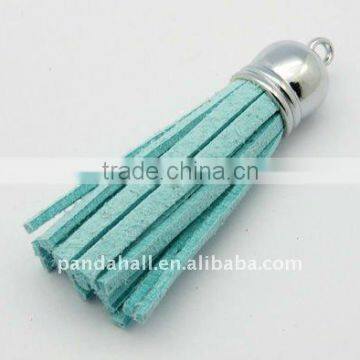 Suede Cord Tassel Charms Pendants(FIND-H004-11)